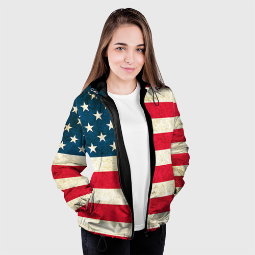 Женская куртка 3D США, цвет черный - фото 4