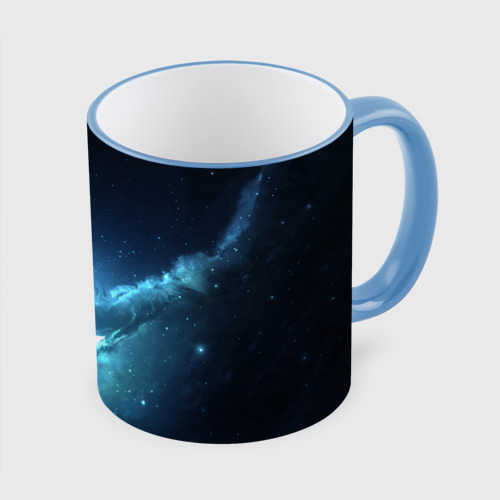 Кружка с полной запечаткой Космос, цвет Кант небесно-голубой - фото 3