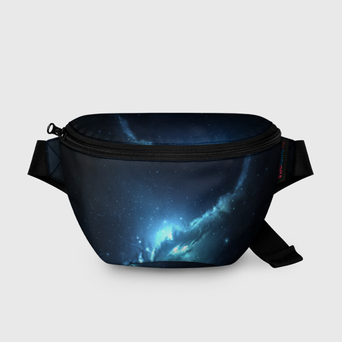 Поясная сумка 3D с принтом Космос, вид спереди #2