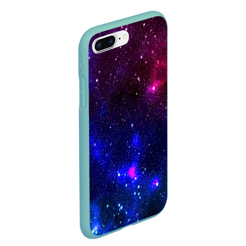 Чехол для iPhone 7Plus/8 Plus матовый Звёзды, цвет мятный - фото 3