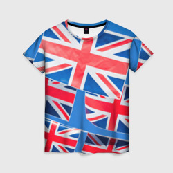 Женская футболка 3D Британские флаги
