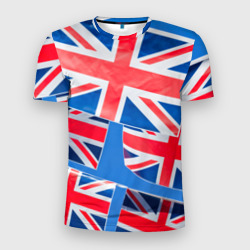 Мужская футболка 3D Slim Британские флаги