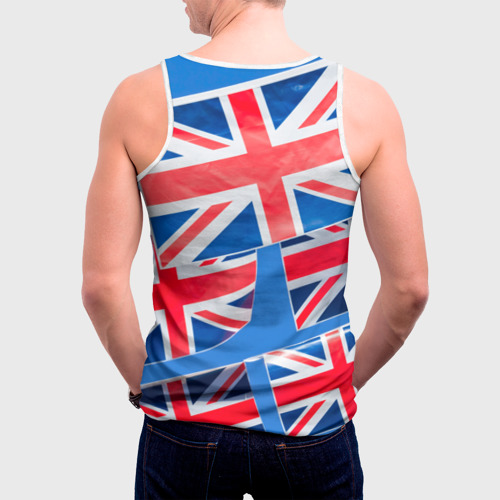 Мужская майка 3D Британские флаги, цвет 3D печать - фото 4