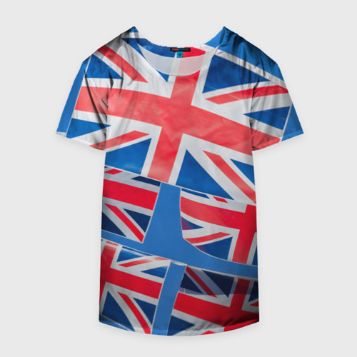 Накидка на куртку 3D Британские флаги, цвет 3D печать - фото 4
