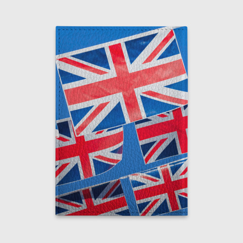 Обложка для автодокументов Британские флаги, цвет черный - фото 2