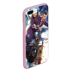 Чехол для iPhone 7Plus/8 Plus матовый 11 доктор на мотоцикле - фото 2
