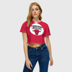 Женская футболка Crop-top 3D Bulls - фото 2