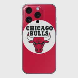 Чехол для iPhone 15 Pro Max силиконовый с защитой камеры Bulls