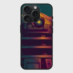 Чехол силиконовый для Apple iPhone 15 Pro Мax матовый Далек