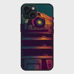 Чехол силиконовый для Apple iPhone 15 матовый Далек