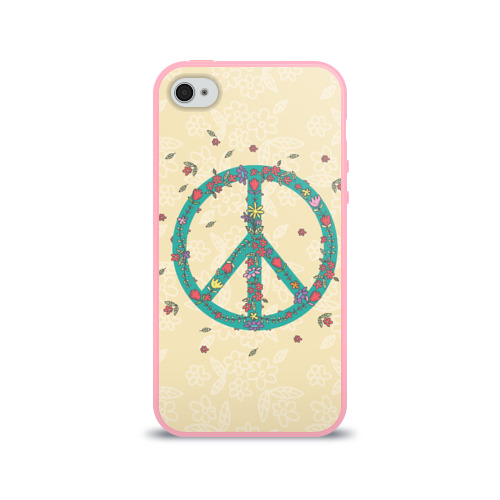 Чехол для Apple iPhone 4/4S силиконовый глянцевый Peace Фото 01 Чехол для Apple iPhone 4/4S силиконовый глянцевый Peace Фото 01