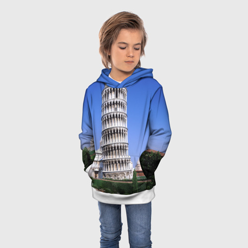 Детская толстовка 3D Пизанская башня - фото 3