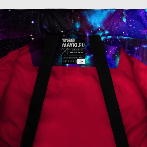 Зимняя куртка для девочек 3D с принтом Звездное небо, фото #5