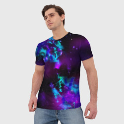 Мужская футболка 3D Звездное небо - фото 2