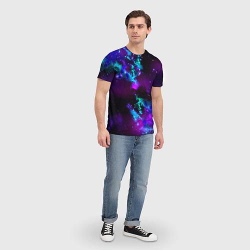 Мужская футболка 3D Звездное небо, цвет 3D печать - фото 5