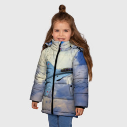 Зимняя куртка для девочек 3D Авиация - фото 2