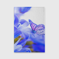 Обложка для паспорта матовая кожа Бабочки