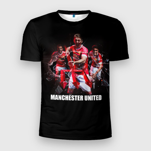 Мужская футболка 3D Slim Manchester united, цвет 3D печать