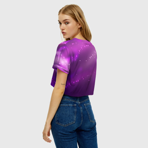 Женская футболка Crop-top 3D Роналдо, цвет 3D печать - фото 5