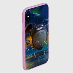 Чехол для iPhone XS Max матовый Тоторо прыгает по воде - фото 2