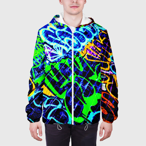 Мужская куртка 3D Надписи, цвет 3D печать - фото 4