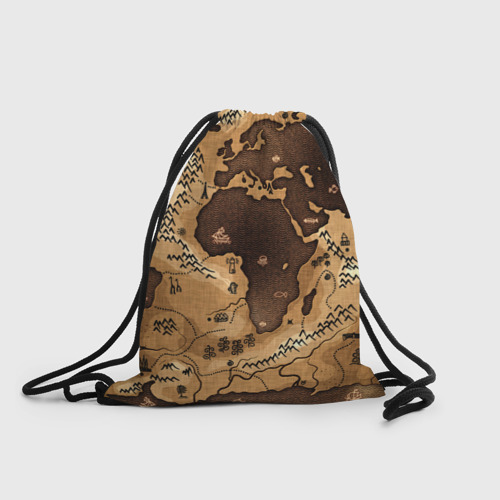 Рюкзак-мешок 3D Карта мира