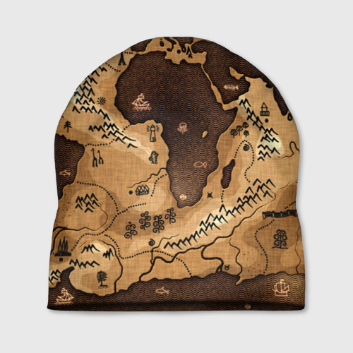 Шапка 3D Карта мира