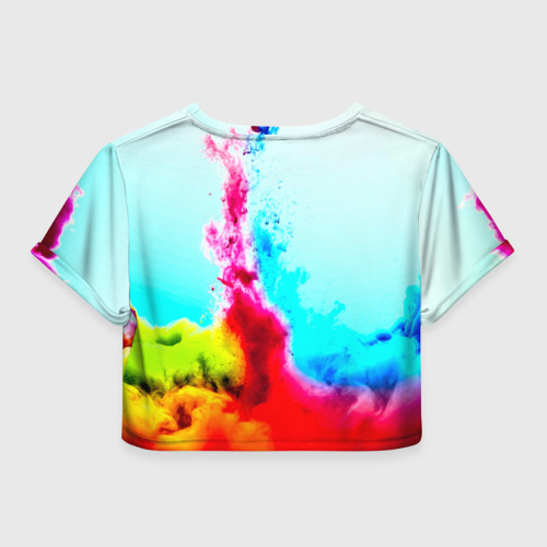 Женская футболка Crop-top 3D Палитра красок, цвет 3D печать - фото 2