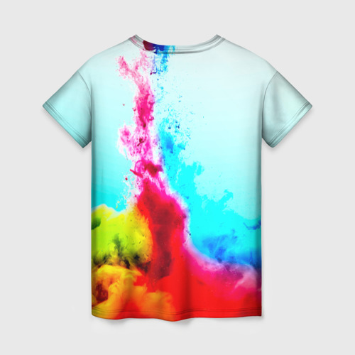 Женская футболка 3D Палитра красок, цвет 3D печать - фото 2