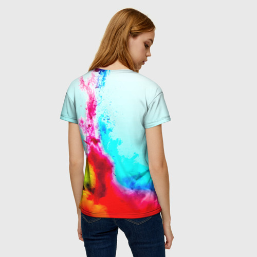 Женская футболка 3D Палитра красок, цвет 3D печать - фото 4
