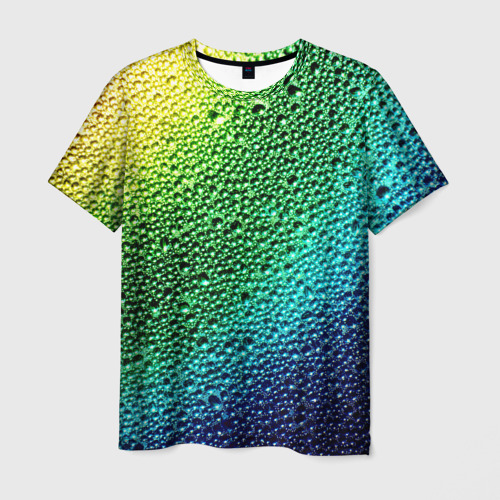 Мужская футболка 3D Пузырьки, цвет 3D печать