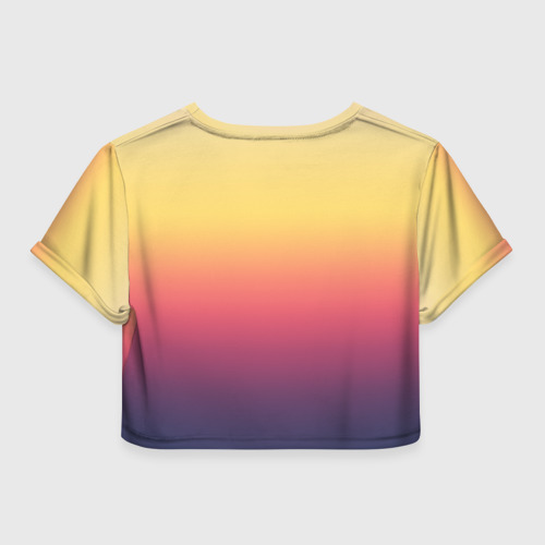 Женская футболка Crop-top 3D Fade cs:go, цвет 3D печать - фото 2