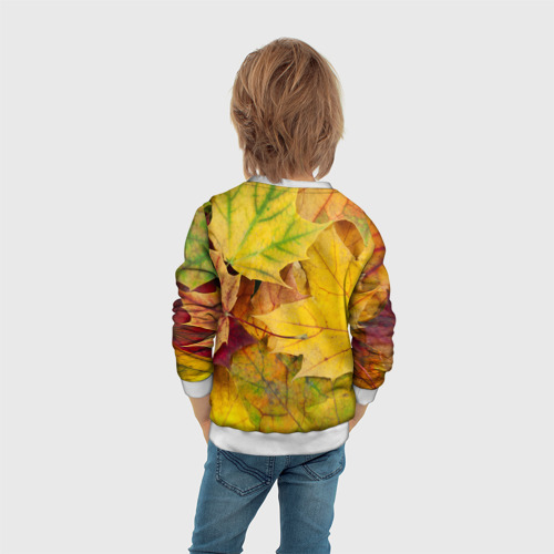 Детский свитшот 3D Осенние листья, цвет 3D печать - фото 6