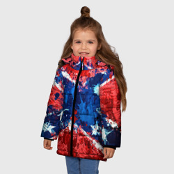 Зимняя куртка для девочек 3D Флаг - фото 2