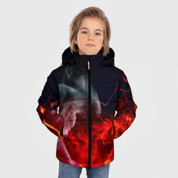 Зимняя куртка для мальчиков 3D Огонь - фото 2