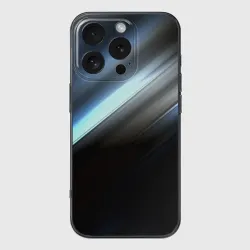 Чехол для iPhone 16 Pro силиконовый с защитой камеры Полосы
