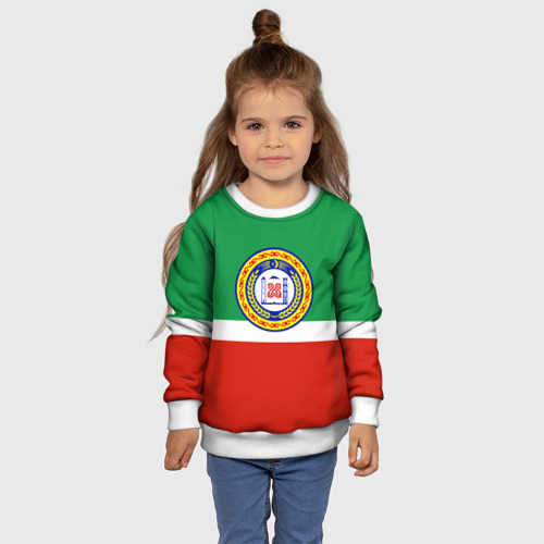 Детский свитшот 3D Чеченская Республика, цвет 3D печать - фото 7