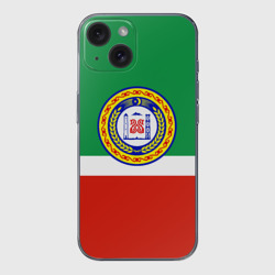 Чехол для iPhone 15 силиконовый с защитой камеры Чеченская Республика