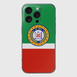 Чехол для iPhone 16 Pro силиконовый с защитой камеры Чеченская Республика