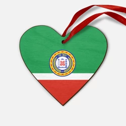 Деревянная игрушка Сердце Чеченская Республика