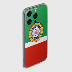 Чехол для iPhone 15 Pro силиконовый с защитой камеры Чеченская Республика - фото 2