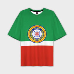 Мужская футболка oversize 3D Чеченская Республика