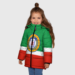 Зимняя куртка для девочек 3D Чеченская Республика - фото 2