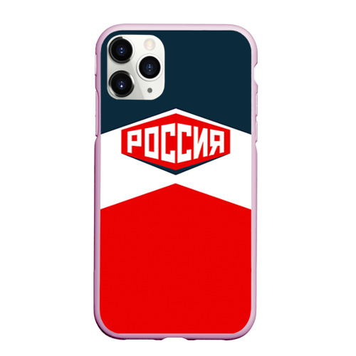 Чехол для iPhone 11 Pro матовый Россия СССР, цвет розовый