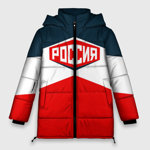 Женская зимняя куртка Oversize Россия СССР, цвет красный