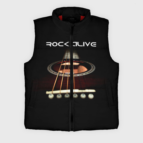 Мужской жилет утепленный 3D Rock alive, цвет красный