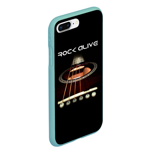 Чехол для iPhone 7Plus/8 Plus матовый Rock alive, цвет мятный - фото 3
