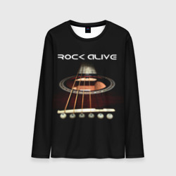 Мужской лонгслив 3D Rock alive