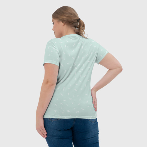 Женская футболка 3D Влюбленные еноты, цвет 3D печать - фото 7