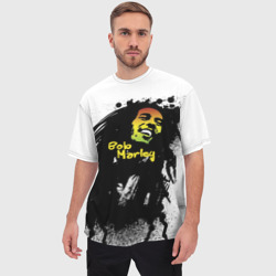 Мужская футболка oversize 3D Bob Marley - фото 2